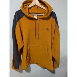 The North‎ Face Mens XL Orange Surgent Bloc Hoodie Orange Gray